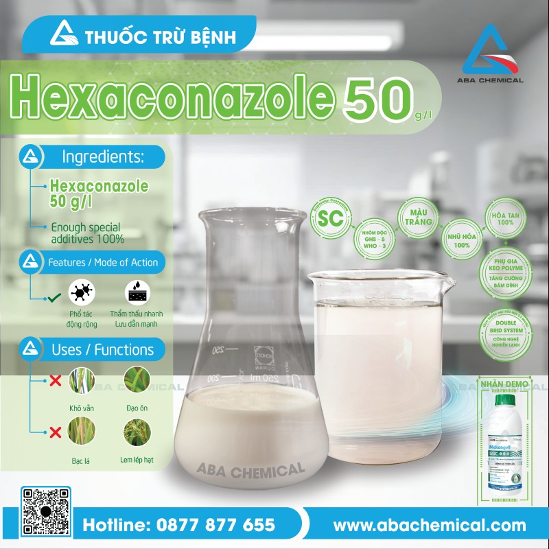 Thuốc Trừ Bệnh - Hexaconazole 50G/L