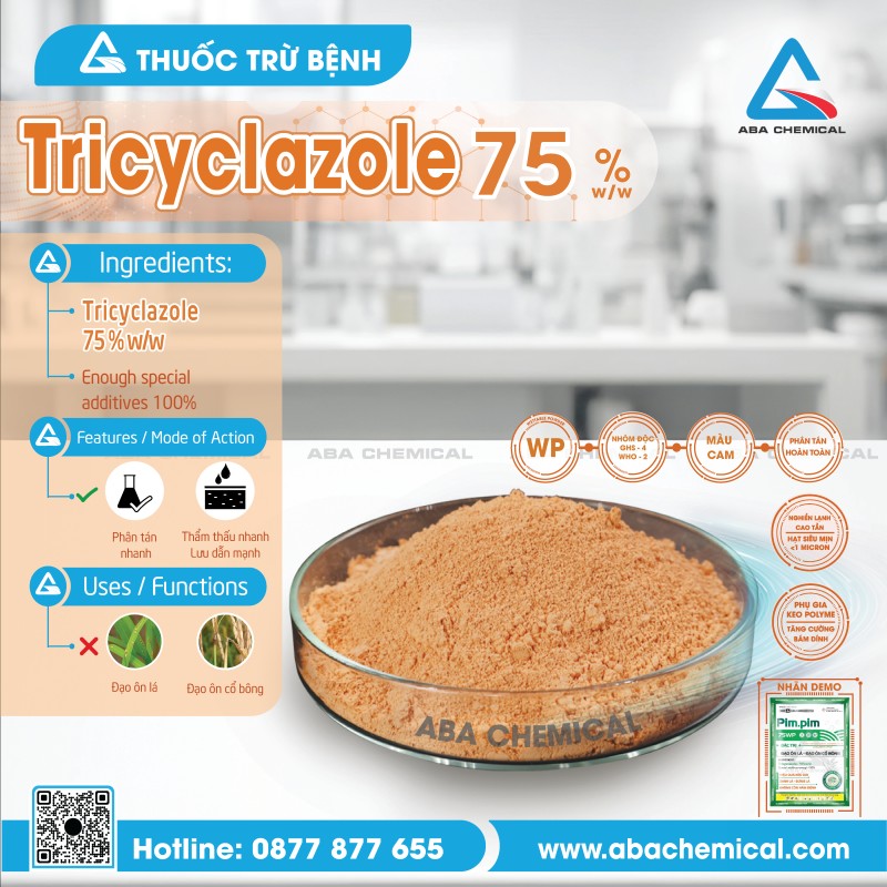 Thuốc Trừ Bệnh - Tricyclazole 75% W/W