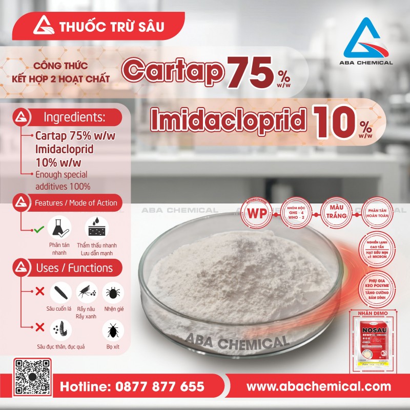 Thuốc Trừ Sâu - Cartap 75% + Imidacloprid 10%-1